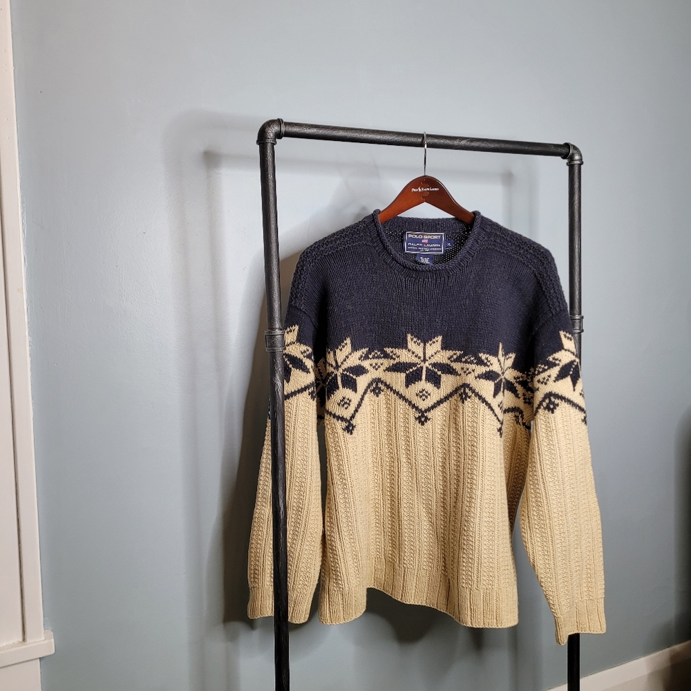 Polo Sport roll collar sweater 90s vintage size xl